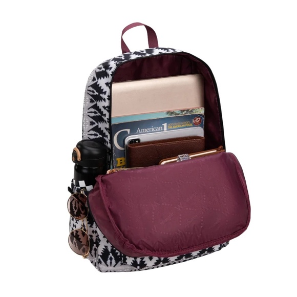 Wrangler Aztec Print Black Backpack - Picture 2 of 4